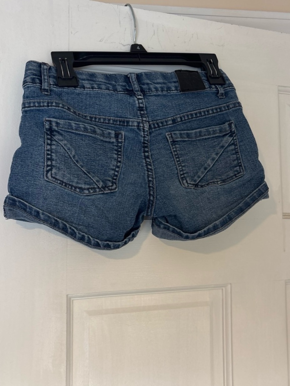 DKNY Denim Hipster Shorts in Blue